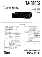 Sony TA-E80ES - Service Manual 